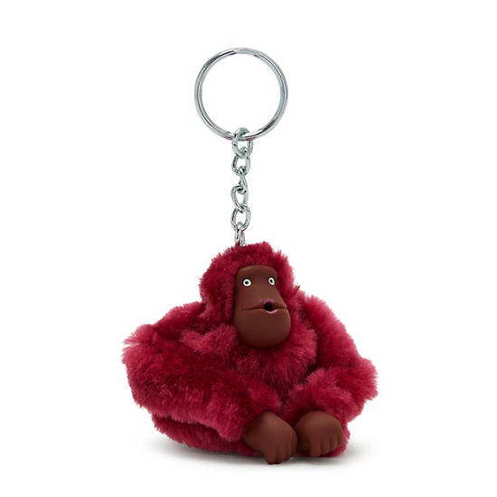 Kipling Sven Small Klassieke Sven Monkey Keychain Accessoires Rood | België 1208SG